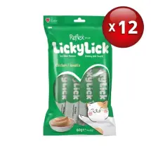 Reflex Plus Lickylick Tavuklu 4x15G x 12 Adet Kedi Sıvı Ödül Maması
