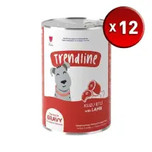 Tredline Et Parçacıklı Kuzu Etli 400 Gr x 12 Adet Yetişkin Köpek Maması Konserve