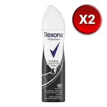 Rexona Invisible Black + White Clo.Spray 150 ml 2 Adet Kadın Deodorant