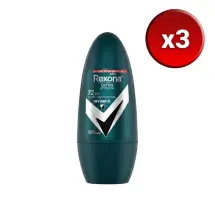 Rexona Men Invisible Roll-On 50 ml 3 Adet Erkek Doedorant