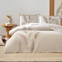 Özdilek Ranforce Miscanthus Krem Çift Kişilik Nevresim Takımı