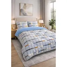 Eponj Wellsoft Comfort Set Milda Soft Mavi Uyku Seti Çift Kişilik