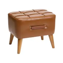 Maisonord Ottocase Nostaljik El Yapımı Kapitone Deri Puf