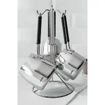 Nehir Modern 4 Parça Standlı Cezve Seti